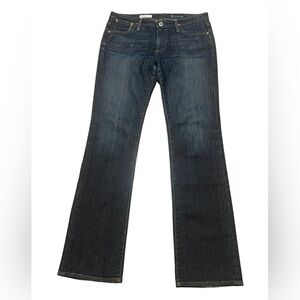 AG Adriano Goldschmied the kiss slim straight leg dark wash jeans